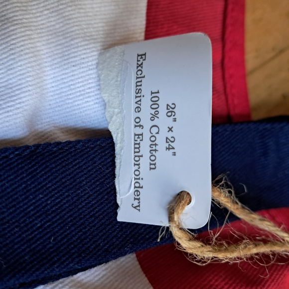 Kid's kitchen apron, one size, red, blue & white, Sur la Table - Picture 3 of 3